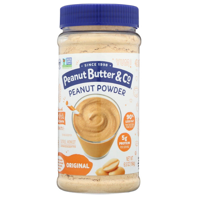 Peanut Butter & Co Peanut Butter, Non-GMO, Project Verified, Gluten Free, Original Mighty Peanut Powder, 6.5 Ounce (Pack Of 8)