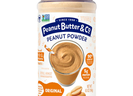 Peanut Butter & Co Peanut Butter, Non-GMO, Project Verified, Gluten Free, Original Mighty Peanut Powder, 6.5 Ounce (Pack Of 12)