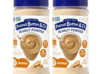 Peanut Butter & Co Peanut Butter, Non-GMO, Project Verified, Gluten Free, Original Mighty Peanut Powder, 6.5 Ounce (Pack Of 12)