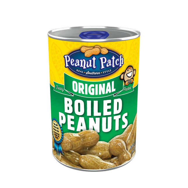 Peanut Patch Original Green Boiled Fresh Peanuts, Sugar-Free, 13.5 Ounce Can (Pack Of 10)