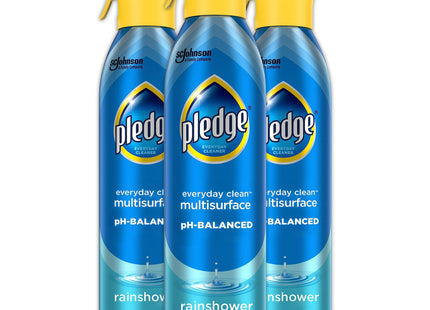 Pledge Everyday Clean Multi surface Cleaner, Aerosol Spray, Glade Rain Shower, 9.7 Ounce (Pack Of 11)