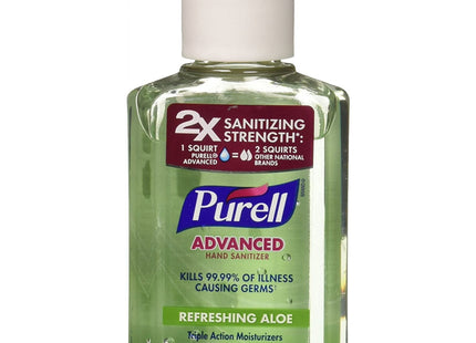 Purell Advanced Hand Sanitizer Soothing Gel,  Advanced Refreshing Aloe, 2 Ounce (Pack Of 9)