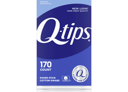 Q-Tips Flexible Cotton Swabs, For Home First Aid and Beauty, 100% Cotton, 170 Count (Pack Of 1)