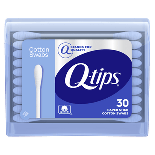 Q-Tips Flexible Cotton Swabs, For Home First Aid and Beauty, 100% Cotton, 30 Count (Pack Of 12)