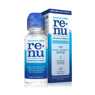 Renu MultiPlus Advanced Formula, Contact Lens Solution, Travel Pack, 2 Fl Oz (Pack Of 2)