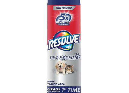 Resolve Pet High Traffic Carpet Foam, Cleans Freshens Softens & Removes Stains, 22 Ounce (Pack Of 1)