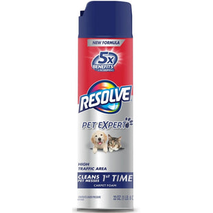 Resolve Pet High Traffic Carpet Foam, Cleans Freshens Softens & Removes Stains, 22 Ounce (Pack Of 1)