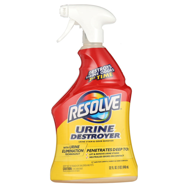 Resolve Urine Destroyer Pet Urine Stain and Odor Remover, Carpet Cleaner, Citrus Spray, 32 Ounce (Pack Of 1)