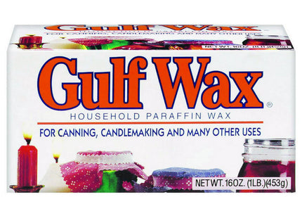 Gulf wax Misc Canning Candle, Household Paraffin Wax, For Canning & Candle making, 16 Ounce (Pack Of 12)