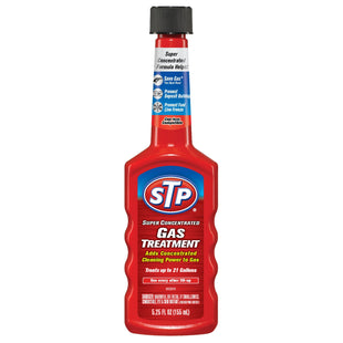 STP Gas Treatment, Bottled Fuel System Cleaner Improves Gas Quality, 5.25 Ounce (Pack Of 24)