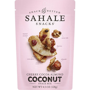 Sahale Snacks Cherry Cocoa Almond Coconut Snack Mix, 4.5 Ounces (Pack Of 12)