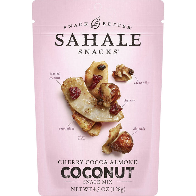 Sahale Snacks Cherry Cocoa Almond Coconut Snack Mix, 4.5 Ounces (Pack Of 1)