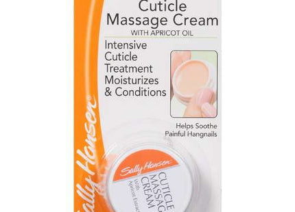 Sally Hansen Cuticle Massage Cream, Nail Treatment, Moisturizer, with Apricot Oil, 0.4 Ounce (Pack Of 3)