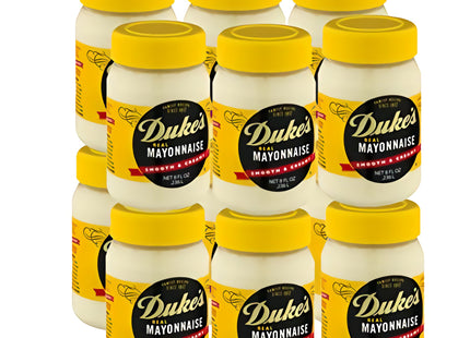 Duke's Real Mayonnaise, Family recipe, Smooth & Creamy, Gluten-free, Jar 8 Ounce (Pack Of 6)