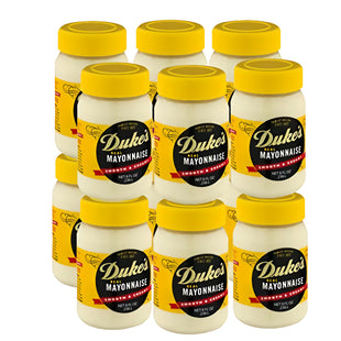 Duke's Real Mayonnaise, Family recipe, Smooth & Creamy, Gluten-free, Jar 8 Ounce (Pack Of 12)