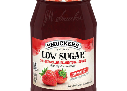 Smuckers Reduced Sugar, Strawberry Preserves, No Artificial Sweeteners, 15.5 Ounces (Pack Of 1)