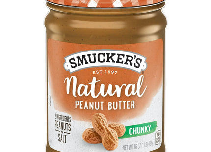 Smucker’s Natural Chunky Peanut Butter, 16 Ounces