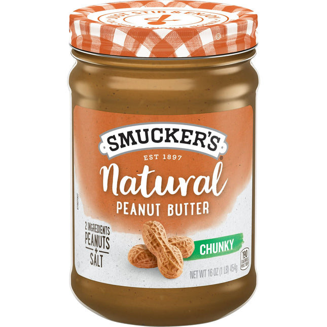 Smucker’s Natural Chunky Peanut Butter, 16 Ounces