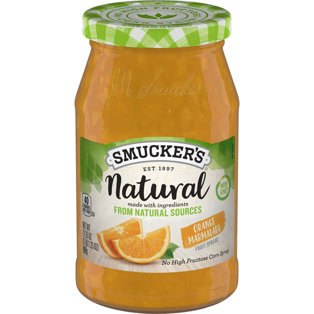 Smucker's Natural Orange Marmalade, Fruit Spread, 12.75 Ounce Jar (Pack Of 1)