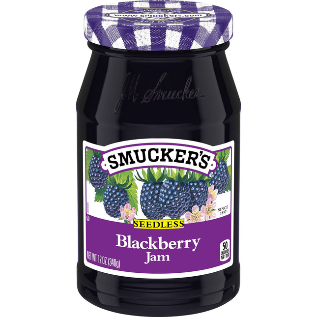 Smucker's Seedless Blackberry Jam, 12 Oz Jar(Pack Of 1)