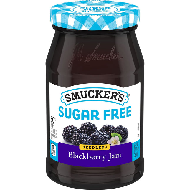 Smucker's Sweetened With Splenda, Sugar Free Seedless Blackberry Jam, 12.75 Ounce Jar (Pack Of 6)