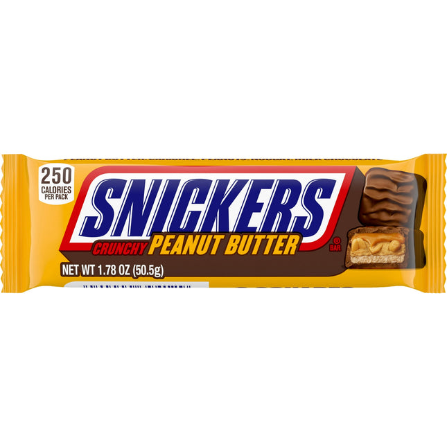 Snickers Peanut Butter Squared Candy, Chocolate Candy Bars, Full Size 1.78 Ounce (Pack Of 2)