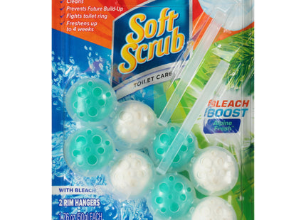 Soft Scrub 4-in-1 Toilet Care with Bleach, Alpine Fresh, 100 Gram 2CT (Pack Of 12)