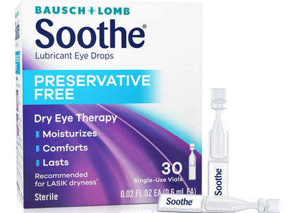 Bausch & Lomb Eye Drops, Dry Eye Therapy, 28 ct (Pack Of 12)