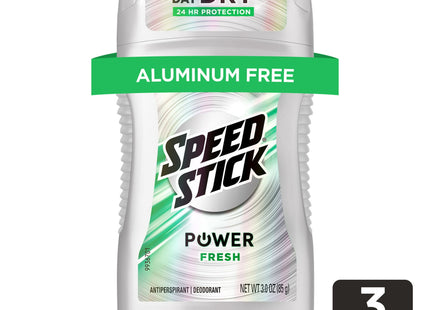 Speed Stick Mennen, Power Fresh, Antiperspirant Deodorant Stick, All Day Protection, 3 Ounce (Pack Of 3)