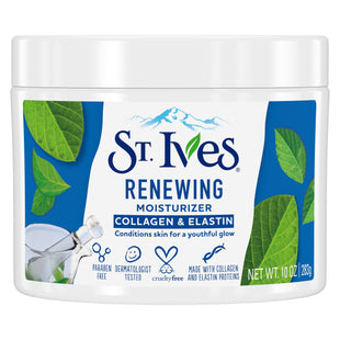 St. Ives Collagen Elastin Face Moisturizer for Dry Skin, Paraben free, Non Comedogenic, 10 Ounce (Pack Of 4)