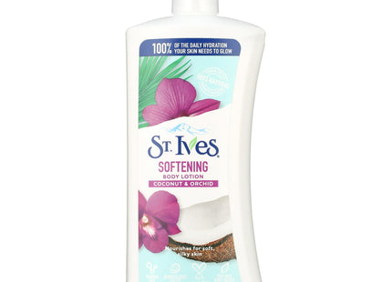 St. Ives Naturally Indulgent Body Lotion, Soft And Silky, Coconut Milk and Orchid Extract, 21 Ounce (Pack Of 24)