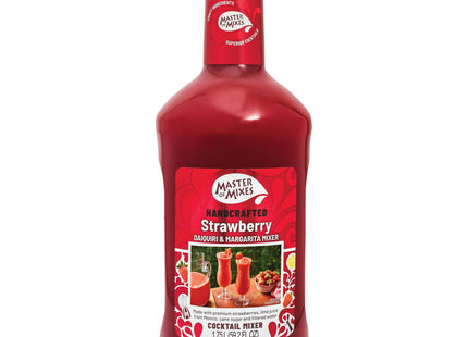 Master Of Mixes Daiquiri-Margarita Cocktail Mixer, Drink Mixer Strawberry 1.75 LT, 59.20 FL Ounce  (Pack Of 2)