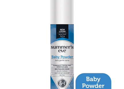 Summer's Eve  Feminine Deodorant Spray Baby Powder, Daily Gentle Feminine Spray, 2 Ounce (Pack Of 3)