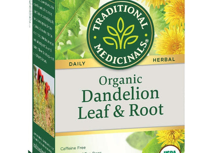 Traditional Medicinals Tea, Organic Dandelion, Leaf and Root Herbal Tea, 16 Count (Pack Of 3)