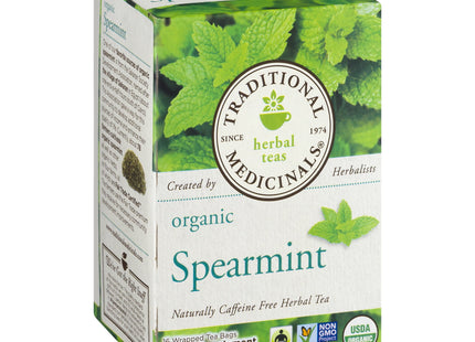 Traditional Medicinals Organic Spearmint Herbal Tea, Healthy & Refreshing, 16 Count (Pack Of 1)