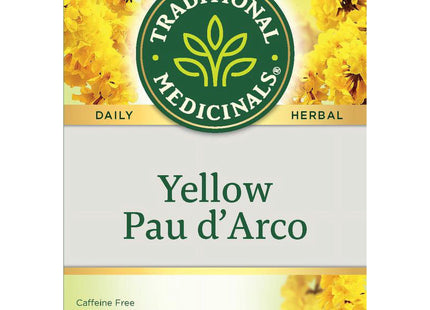 Traditional Medicinal Yellow Pau d Arco Herbal Tea, Contributes 16 Tea Bags (Pack Of 1)