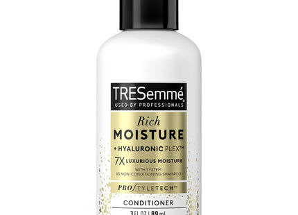 TRESemme Rich Moisture Hair Conditioner, With VitaminE, Travel Size, 3 Ounce (Pack Of 4)