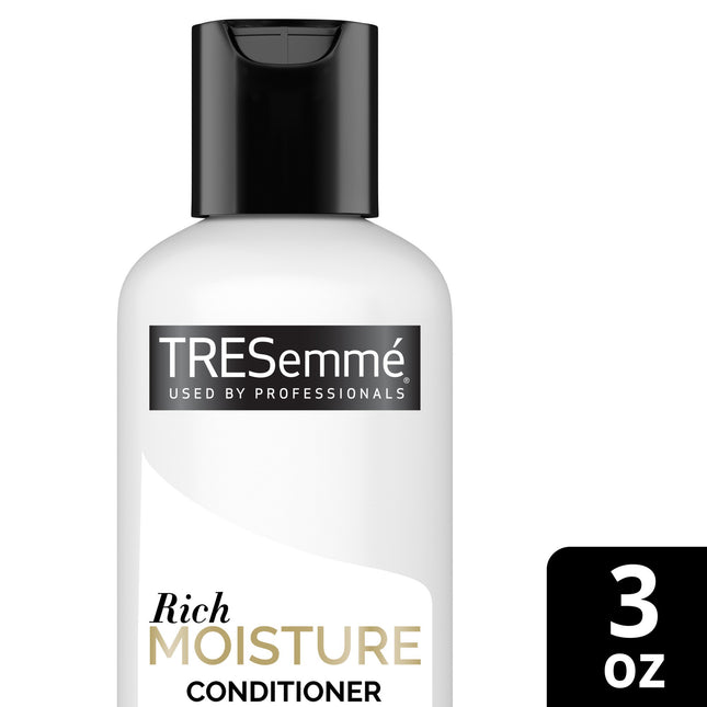 TRESemme Rich Moisture Hair Conditioner, With VitaminE, Travel Size, 3 Ounce (Pack Of 4)