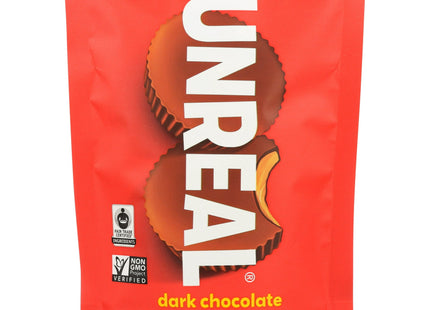 Unreal Dark Chocolate Peanut Butter Cups, Gluten Free, Fair Trade, Non-GMO, 4.2 Ounce (Pack Of 6)