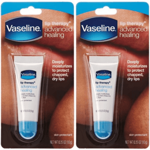 Vaseline Lip Therapy Advanced Healing, Skin Protectant, Advanced Formula, For Dry Lips Moisturiser, 0.35 Ounce (Pack Of 2)