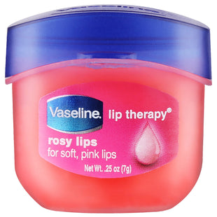 Vaseline Lip Therapy Rosy Lips Lip Treatment Balm Ointment Tinted Pink 0.25 Ounce Jar (Pack Of 9)