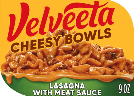 Kraft Velveeta Lasagna with Meat Sauce Cheesy Skillets Singles Microwave Dinner Meal 9 Ounce (Pack Of 12)