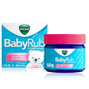 Vicks BabyRub Non-Medicated Soothing Chest Rub Ointment, with Eucalyptus 1.76 Ounce (Pack Of 4)