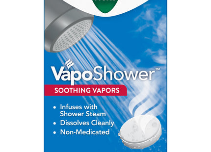 Vicks Vaposhower, Shower Tablet, Soothing Non-medicated, Eucaplytus & Menthol, Vapor Steam, 5 Count (Pack Of 6)