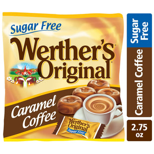 Werther's Original, Sugar Free, Creamy Smooth, Hard Caramel Coffee Candy, 2.75 Ounce (Pack Of 4)