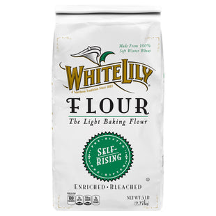 White Lily Self Rising, Enriched, Bleached Non-GMO, Flour, deal For Biscuits, Pancakes, Cakes 5.0 LB (Pack Of 3)