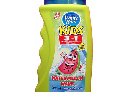 White Rain Kids 3in1 Zany Watermelon Shampoo, Conditioner and Body Wash 12 oz (Pack Of 12)