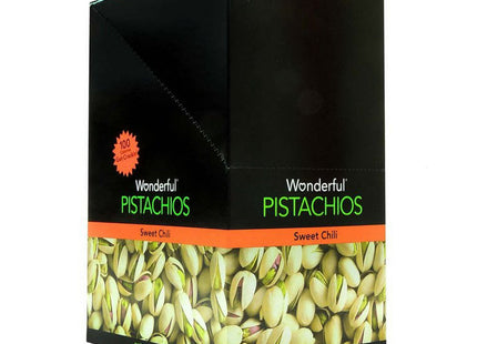 Wonderful Pistachios Pistachio Sweet Chili, individually wrapped bags, 1.25 Ounces (Pack Of 2)