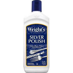 Wright's Silver Polish Anti-Tarnish Polishes Long Term Protection 7 fl oz Cleans (Pack Of 3)