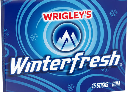 Wrigley's Winterfresh Chewing Gum, Slim Pack, Single Pack, 15 Stick (Pack Of 6)